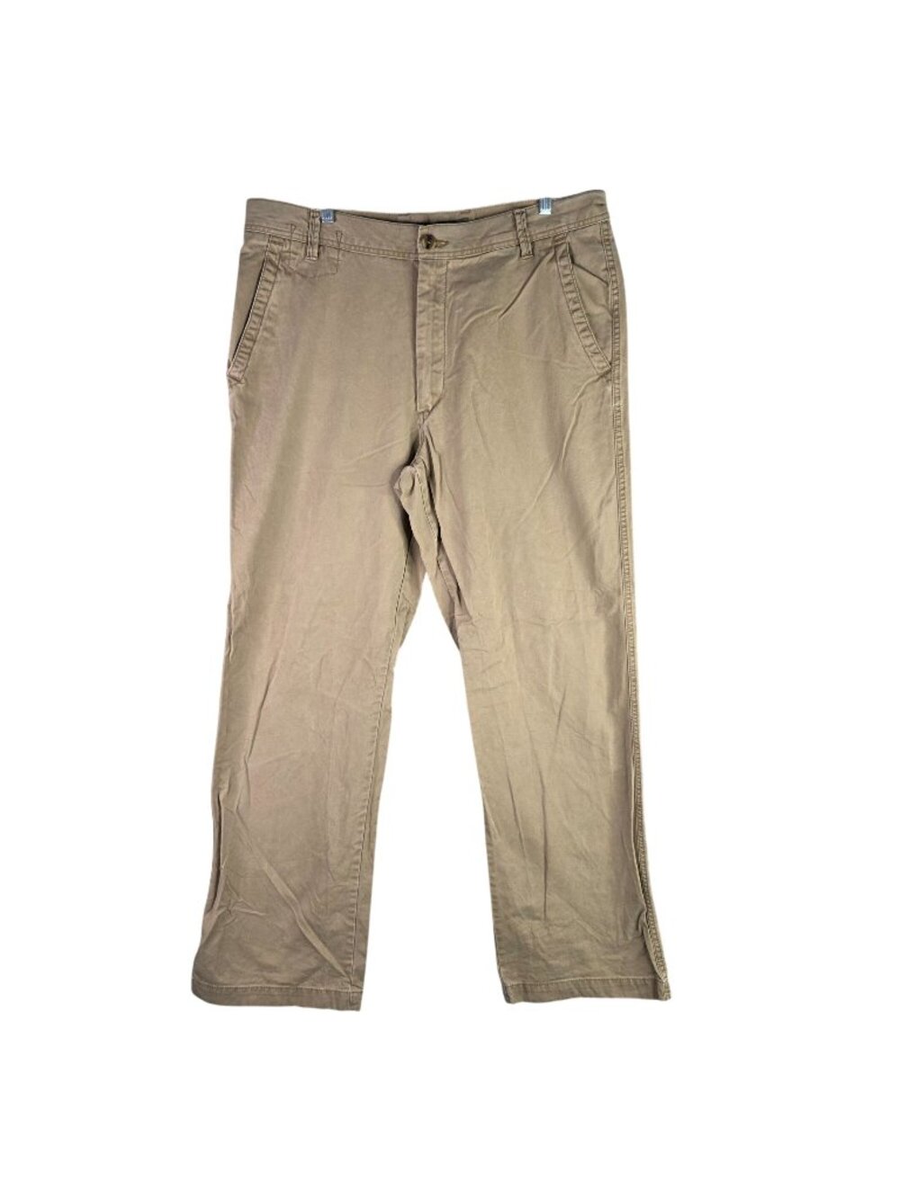 Mens Old Navy Loose Fit Khaki Pants 100% Cotton Flat Front Casual Style 36x34